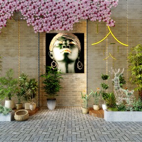 现代 门头 门面门头