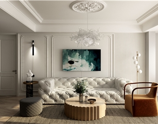 法式 客餐厅 客厅