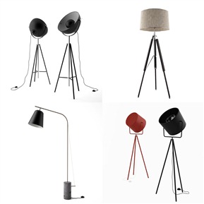 现代 落地灯 落地灯组合