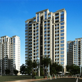 现代 住宅区 高层住宅