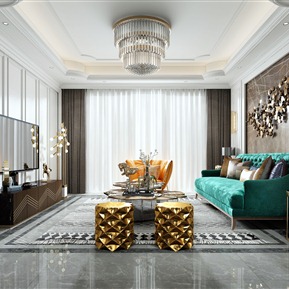 轻奢 客厅