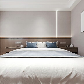 现代 客房 酒店大床房