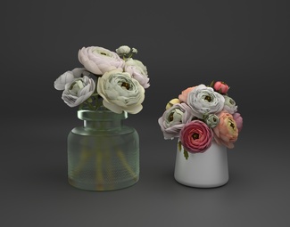 现代 花瓶 花艺