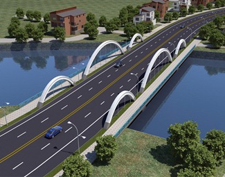 现代水上公路桥