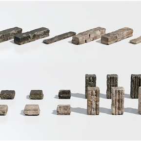 中式 废墟 古代城市废墟