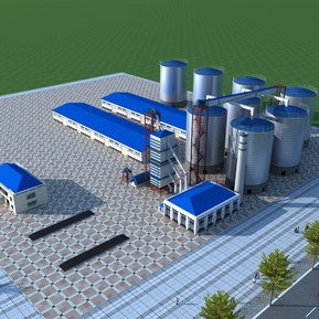 现代 厂房 化工厂