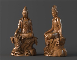 新中式古代木雕