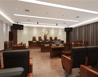 新中式法院调解室