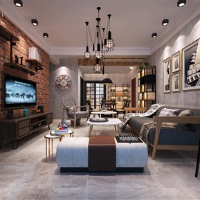 工业LOFT 客餐厅