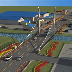 现代 厂房 厂区周边规划