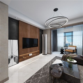 现代 客餐厅 全景