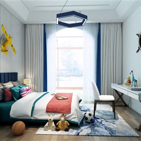 现代 儿童房
