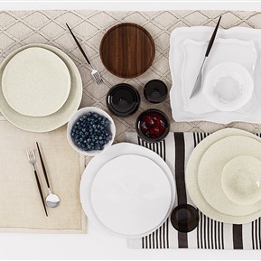 现代 餐具 简约餐具陈设品组合