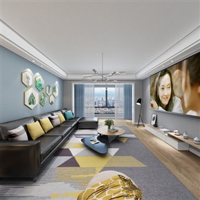 北欧 客餐厅 客餐厅全景