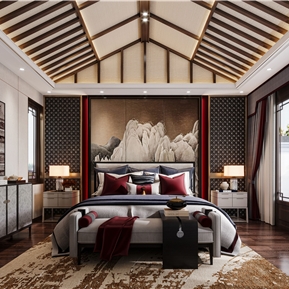 新中式 卧室 主卧