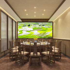 新中式 包间 大包间一