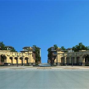 欧式 大门 小区门头