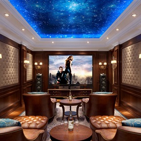 欧式 影音室 别墅影音室