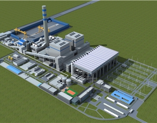 现代工业厂房鸟瞰3d模型下载-3d溜溜网