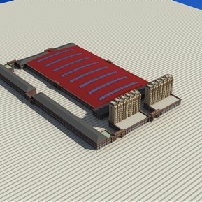 现代 鸟瞰图 厂区