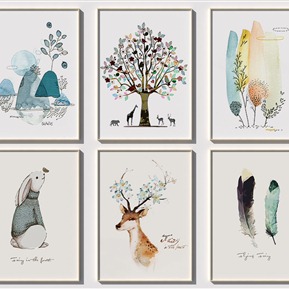 北欧 装饰画 艺术画