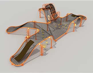 现代儿童攀爬游乐园3d模型下载-3d溜溜网