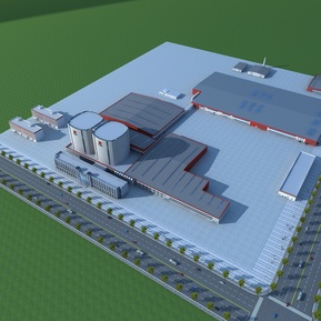 现代 厂房 厂房鸟瞰