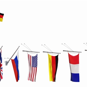 现代 国旗 旗帜