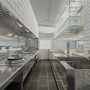 现代 后厨 厨房