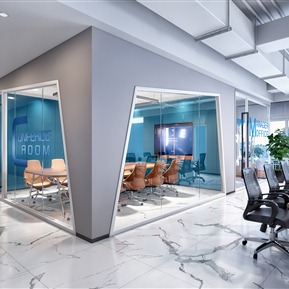 现代 会议室 办公会议室