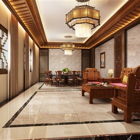 新中式 包间 酒店餐厅包间