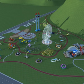 现代 儿童游乐区 游乐园