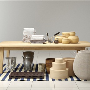 北欧 餐桌 超市小品