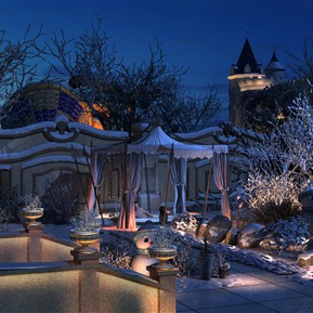 民族风 卡通场景