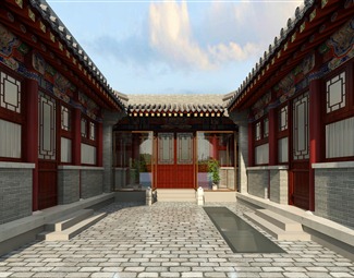 中式古建筑院子