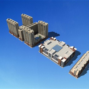 现代 商业楼 商业办公住宅楼