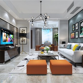 现代 客厅 简约