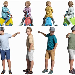 现代 多人 儿童人物