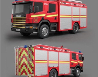 现代消防救援车