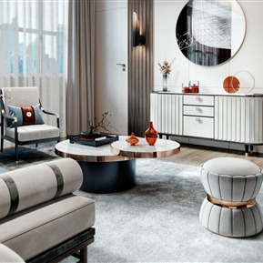 新中式 卧室 主卧室