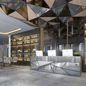 现代 前台 西餐厅前台