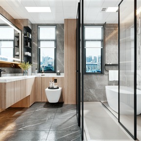 现代 卫生间 卫生间浴室