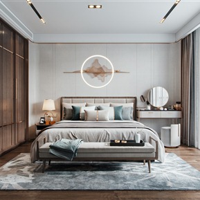 新中式 卧室 主卧室
