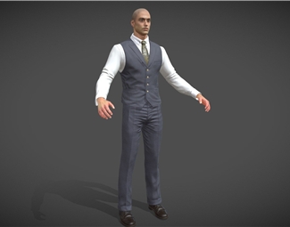现代高精度商务男人