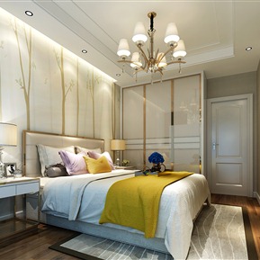 轻奢 卧室 卧室阳台