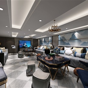 现代 KTV 别墅地下室