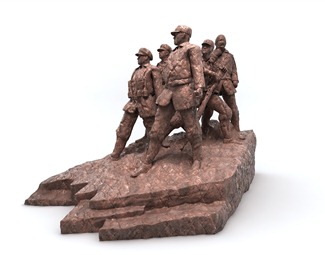 现代解放军雕塑