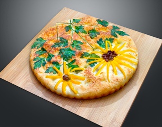 现代 披萨 榴莲披萨 草莓酱披萨 水果披萨