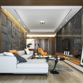 现代 客厅 客厅沙发茶几组合