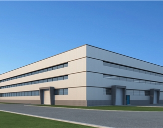 现代钢结构厂房效果图3d模型下载-3d溜溜网